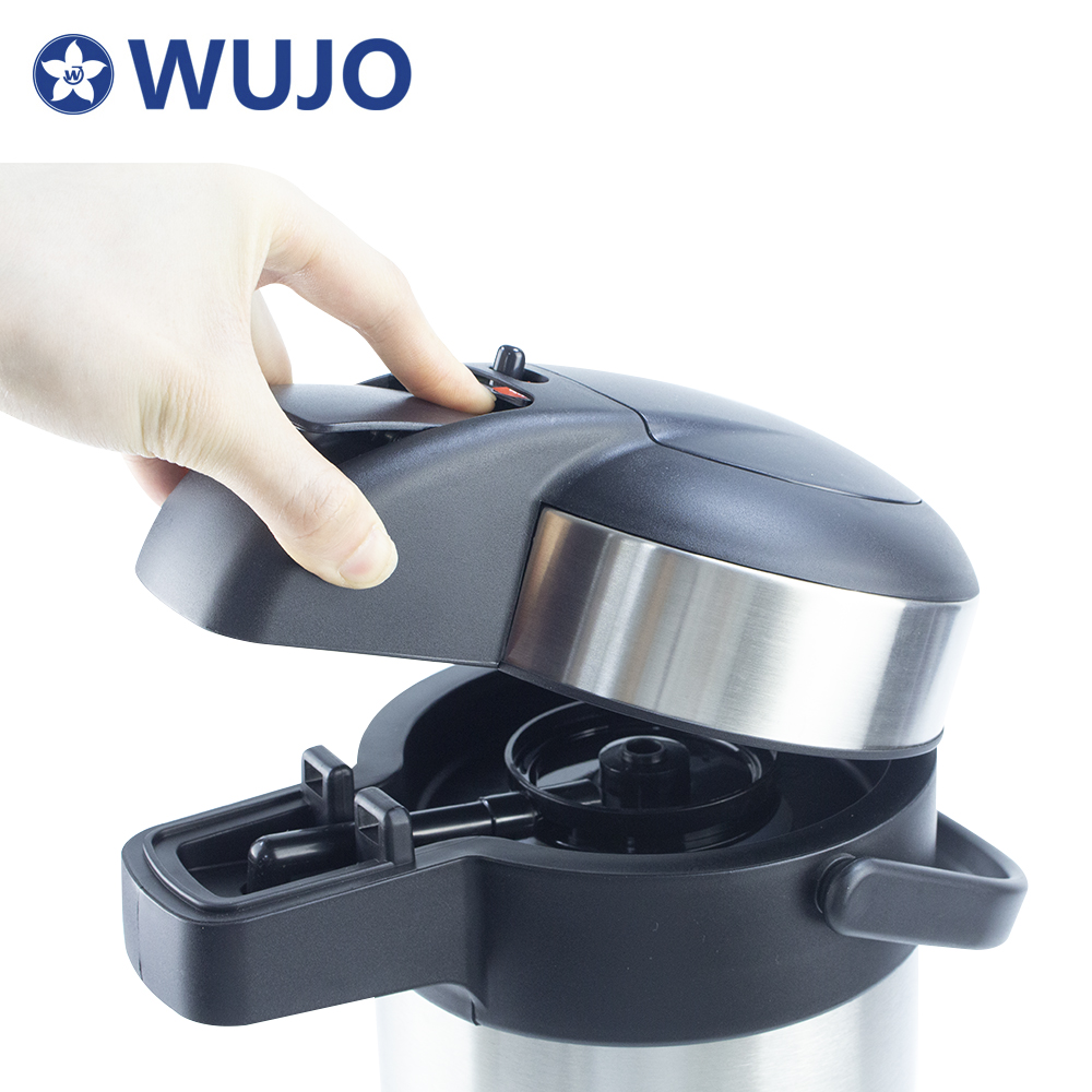 WUJO 2.5L 3L 4L 5L Vacuum Insulated Stainless Steel Coffee Airpot Thermos