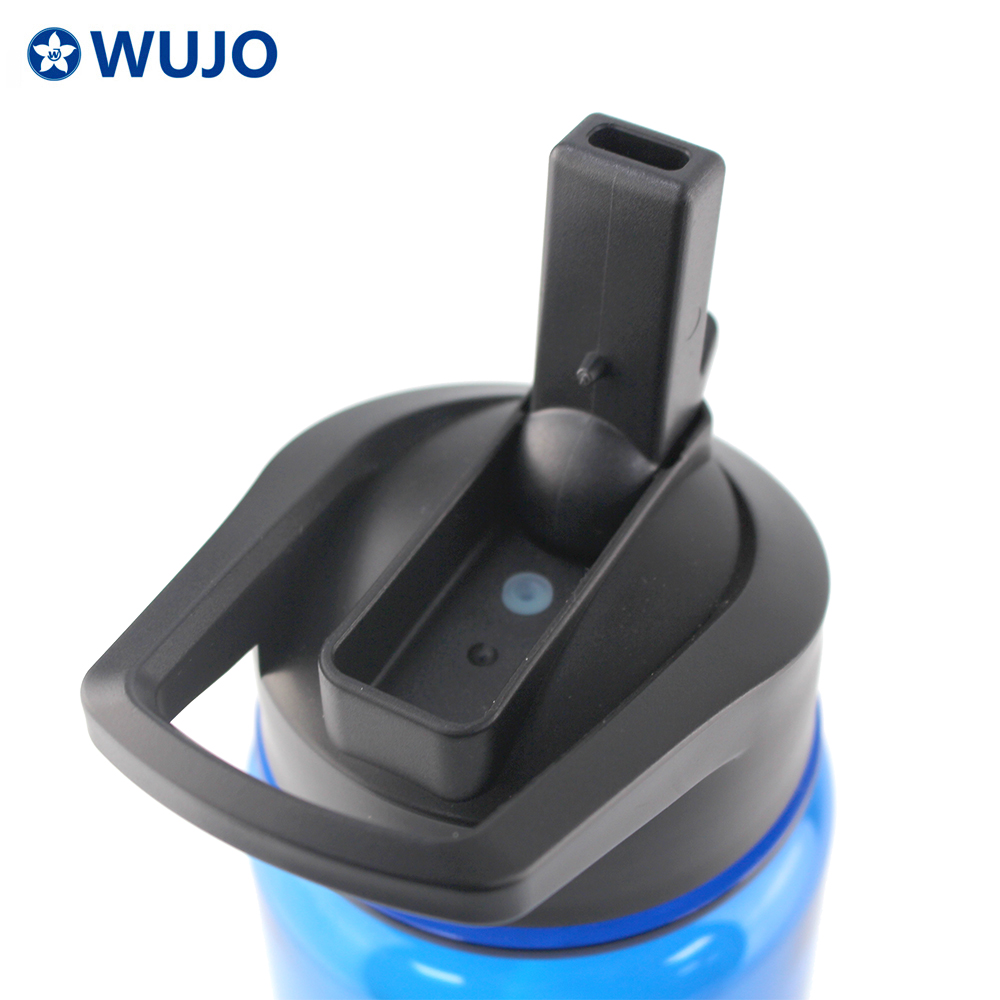 Wujo Customer Logo Portable Sports Plastic Water Bottle