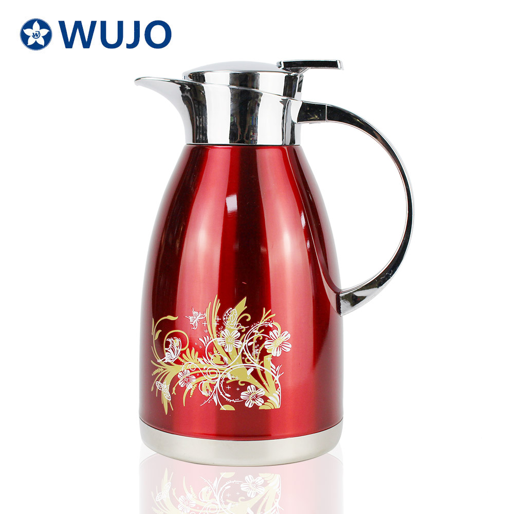 2 Liter 18 / 8 Vacuum Insulated Double Walled 304 Stainless Steel Coffee Thermos Flask