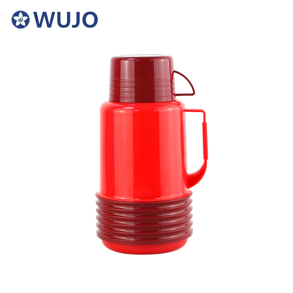 WUJO 1.2L Cute Travel Hot Cold Tea Water Coffee Plastic Thermal Thermos Flask Liners