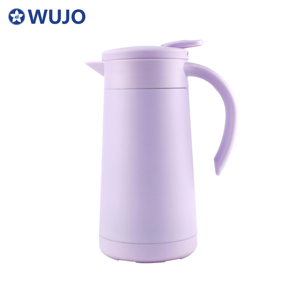 600ml Small Purple SS Vacuum Insulated Thermos Tea Double Wall Coffee Pot 