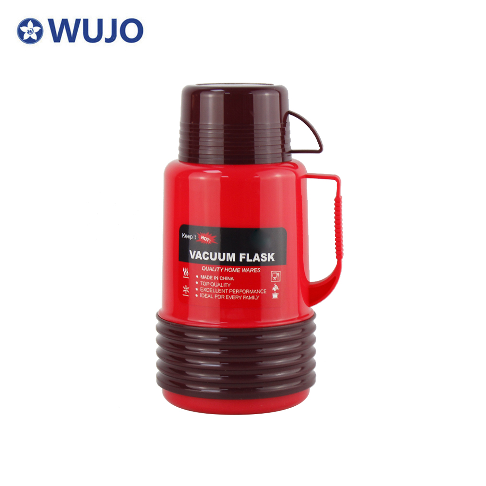 Manufacturer Cheap Two Cups 24hr Hot Water Coffee 1.2l Proveedores De Termos De Plastico with Glass Liner