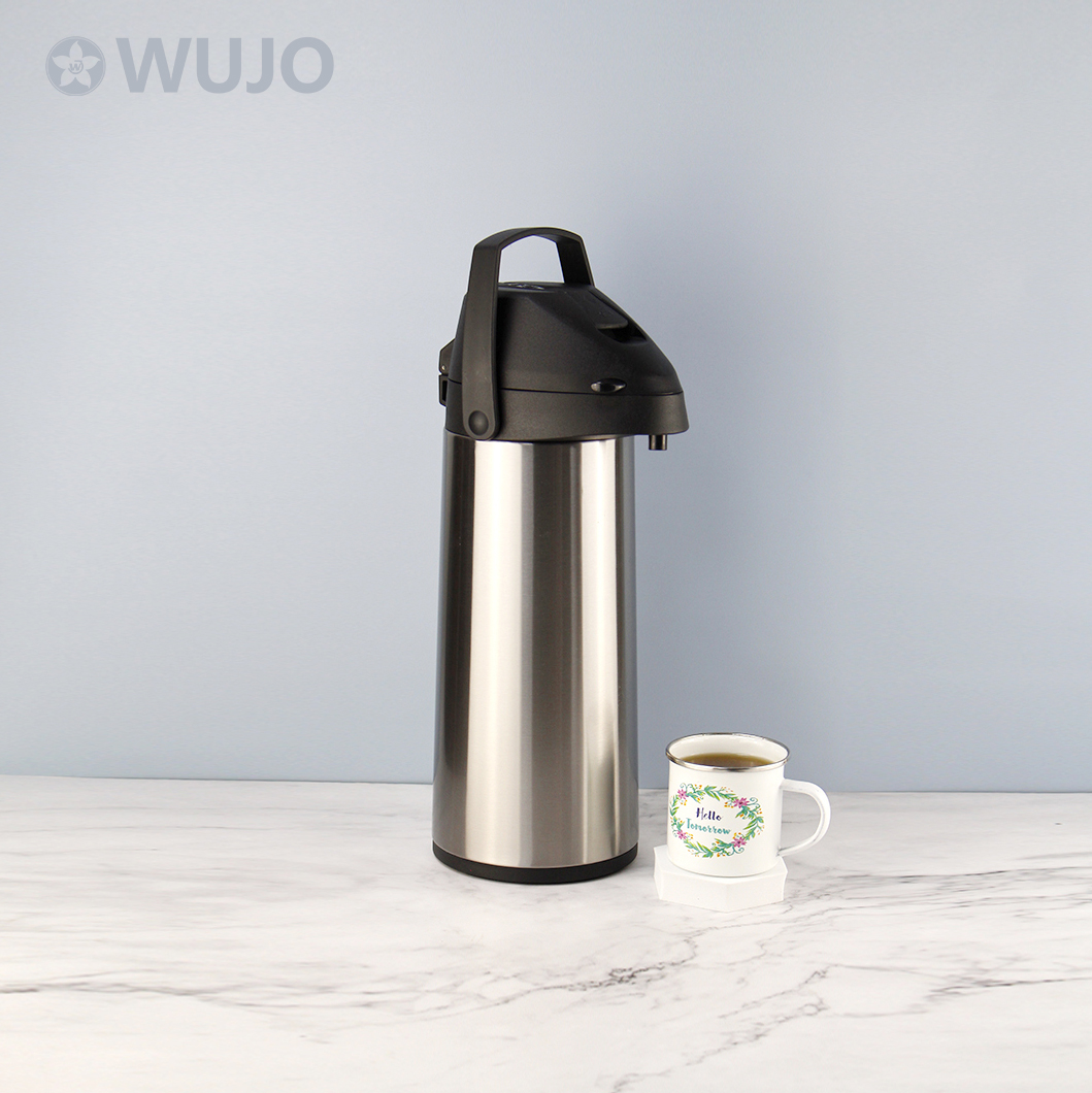 Manufacturer Glass Inner Insulated Vacuum Coffee Best Airpot with Pump Dispenser
