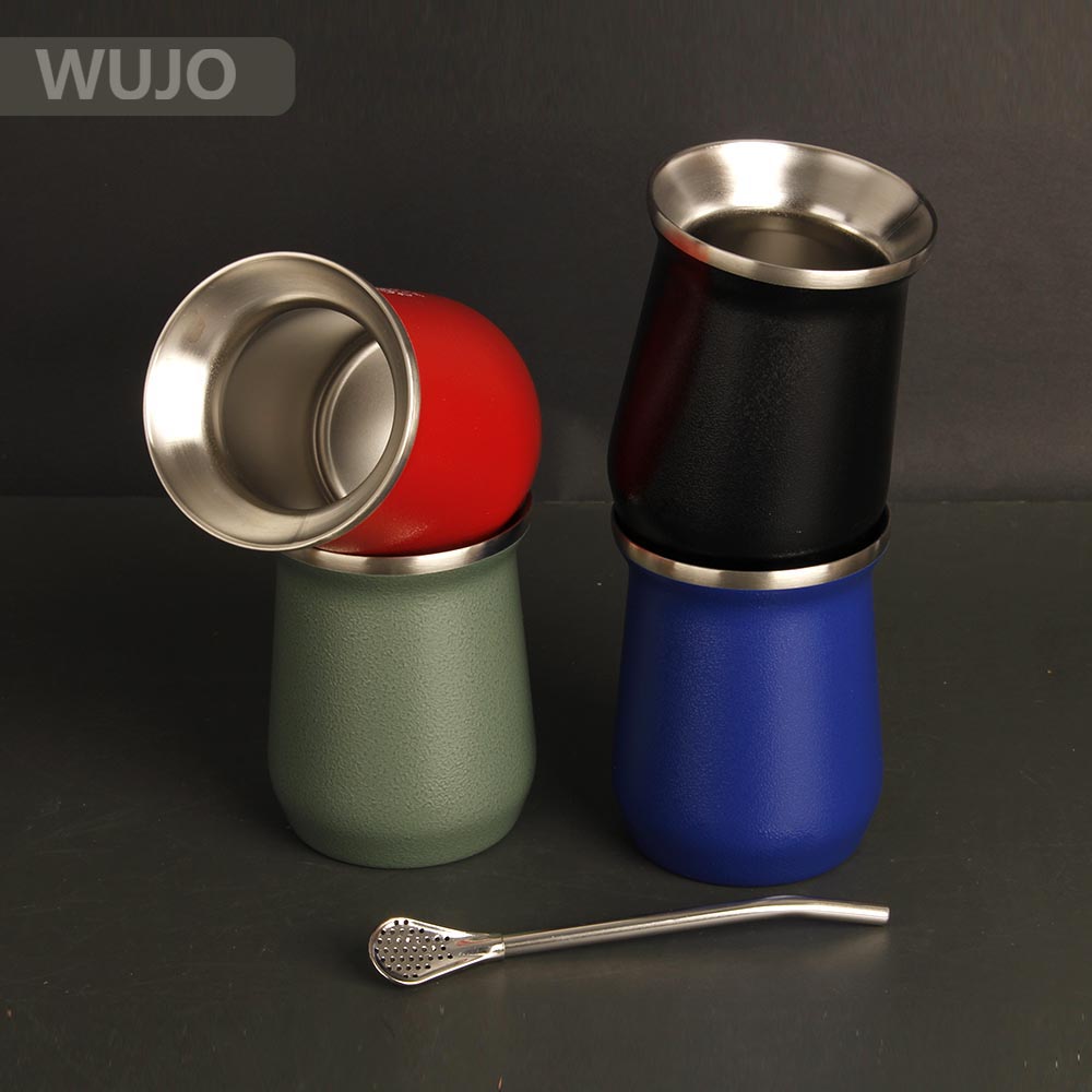 WUJO 304 Eco Friendly Vacuum Insulated Thermal Double Wall Stainless Steel Thermos Termo Stanley