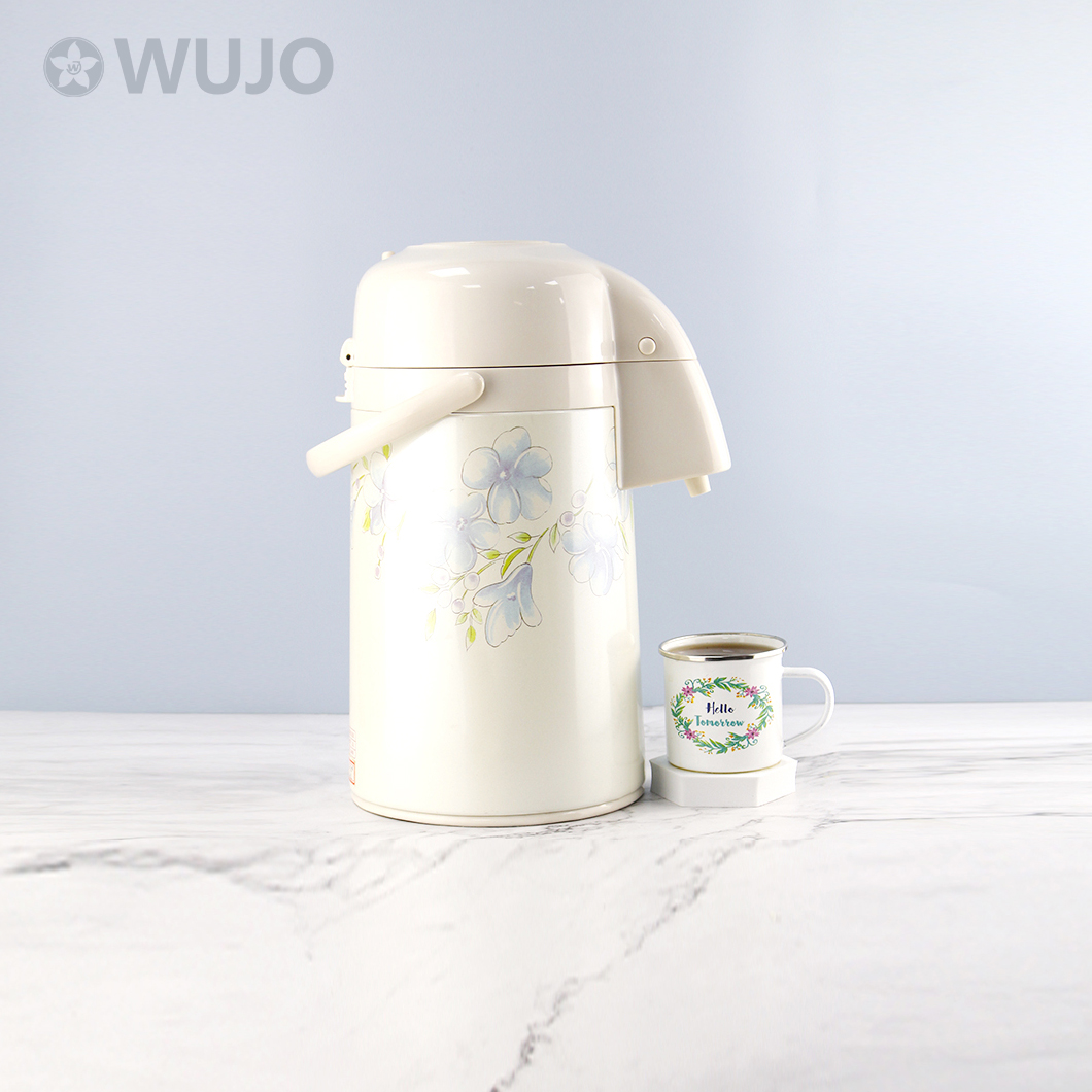 Manufacturer Customized Logo Hot Water Airpot Best Quality Thermos Flask with Glass Liner