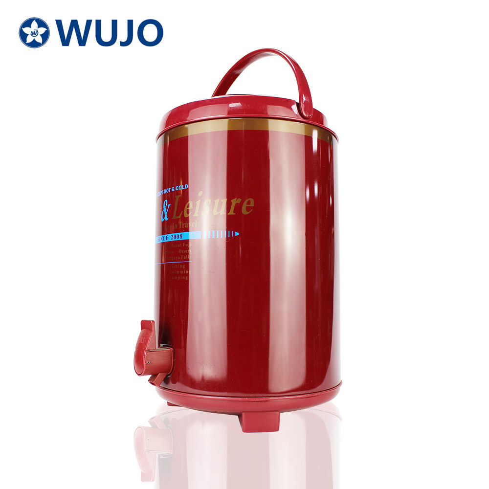 WUJO Commercial Heat Preservation Tea Thermos Double Wall Stainless Steel Insulated Barrel For Sale 