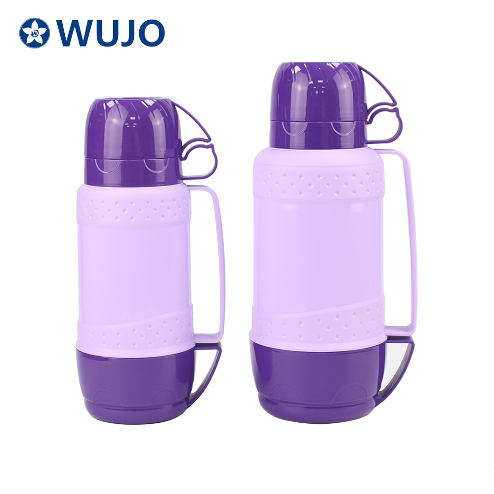 Three Cups Glass Refill Insulated Thermo Flask Bottle - WUJO