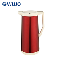  Wholesale Glass Liner Red Metal Thermos Arabic Vacuum Flask 