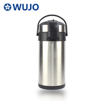 WUJO 2.5L 3L 4L 5L Vacuum Insulated Stainless Steel Coffee Airpot Thermos
