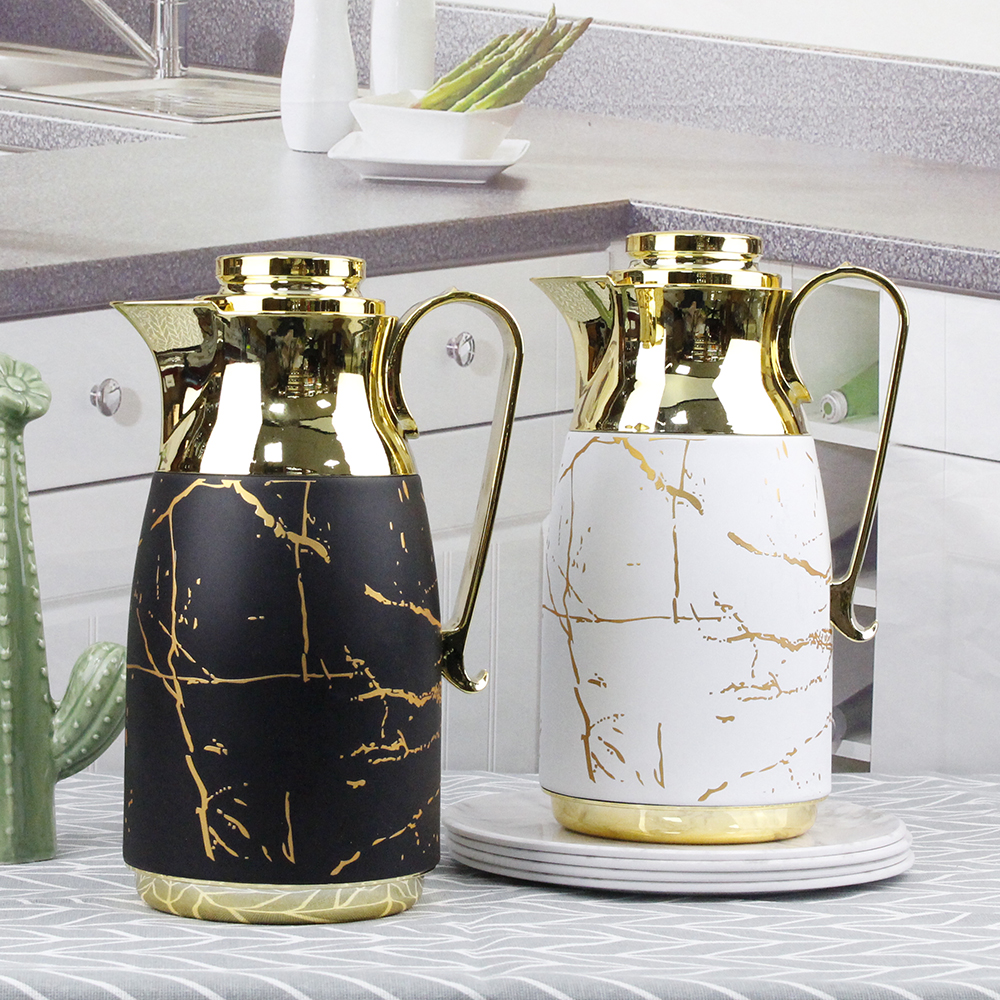 0.7L 1L Glass Refill Thermos Arabic Coffee Pot for Dubai