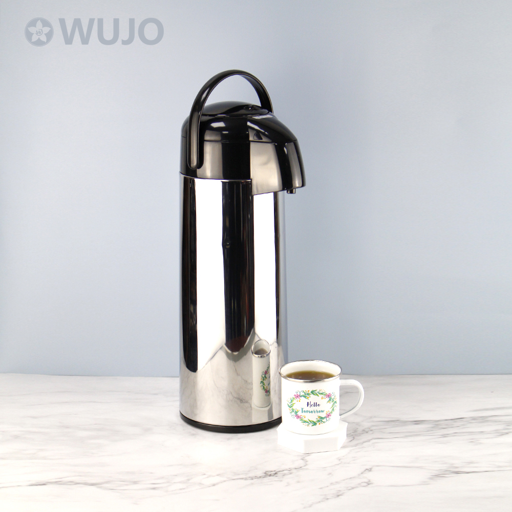  Manufacturer Customized Hot Cold Water Tea Coffee Vacuum Airpot Thermos with Glass inside