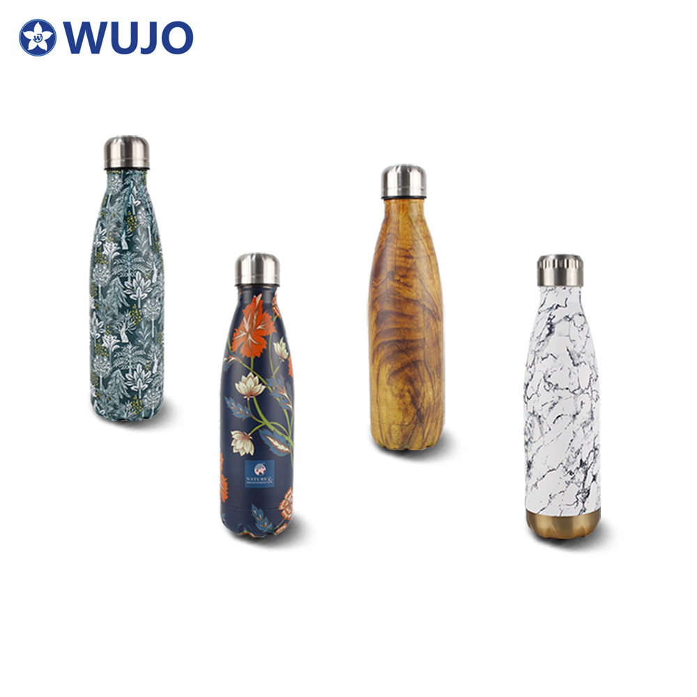 WUJO Promotional Double Wall Stainless Steel Vacuum Flask Cola Thermos Bottle 