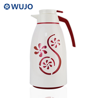 WUJO NEW Wholesale Glass Liner Vacuum Insulated Plastic Thermos for Arab Market