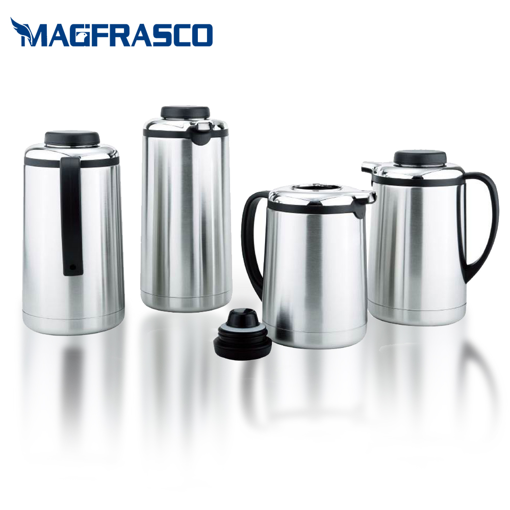 WUJO 24hr Hot Cold Water Coffee Tea Thermal Double Wall Vacuum Stainless Steel Flask 