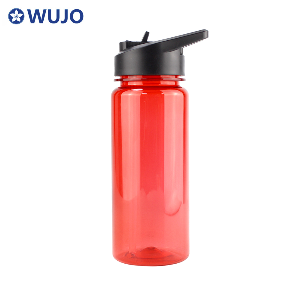 Wujo Customer Logo Portable Sports Plastic Water Bottle