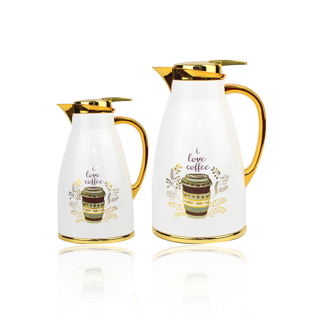 Custom Logo China Supplier Vacuum Insulated Arabic Coffee Pot with Glass Liner